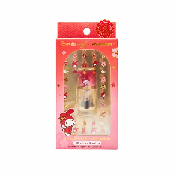 The Crème Shop x My Melody Makeup Nail Decals + Polish Lunar New Year 2023 - Picture 1 of 2
